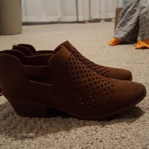Brown ankle boots